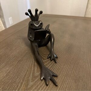 Restoration‎ Hardware Bronze Frog Prince Bookend